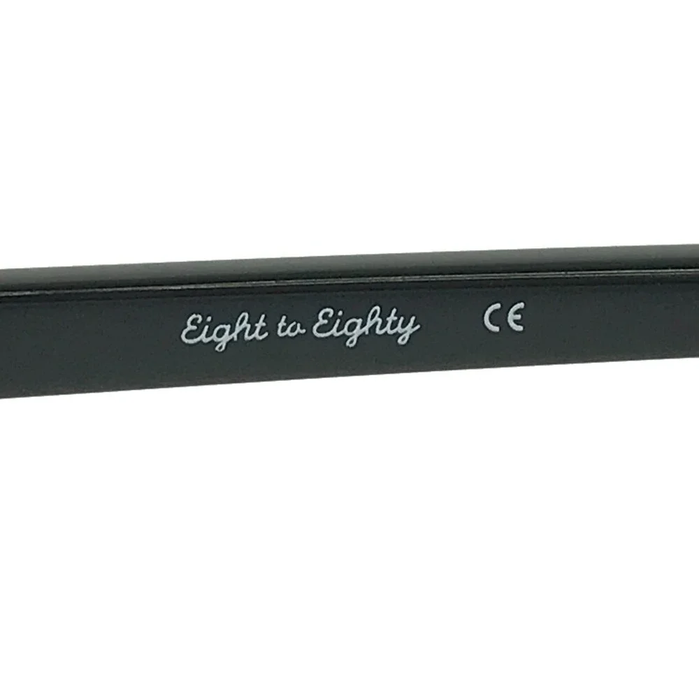 Eight to Eighty Eyeglasses Frames JOY Black Square Full Rim 52-16-140